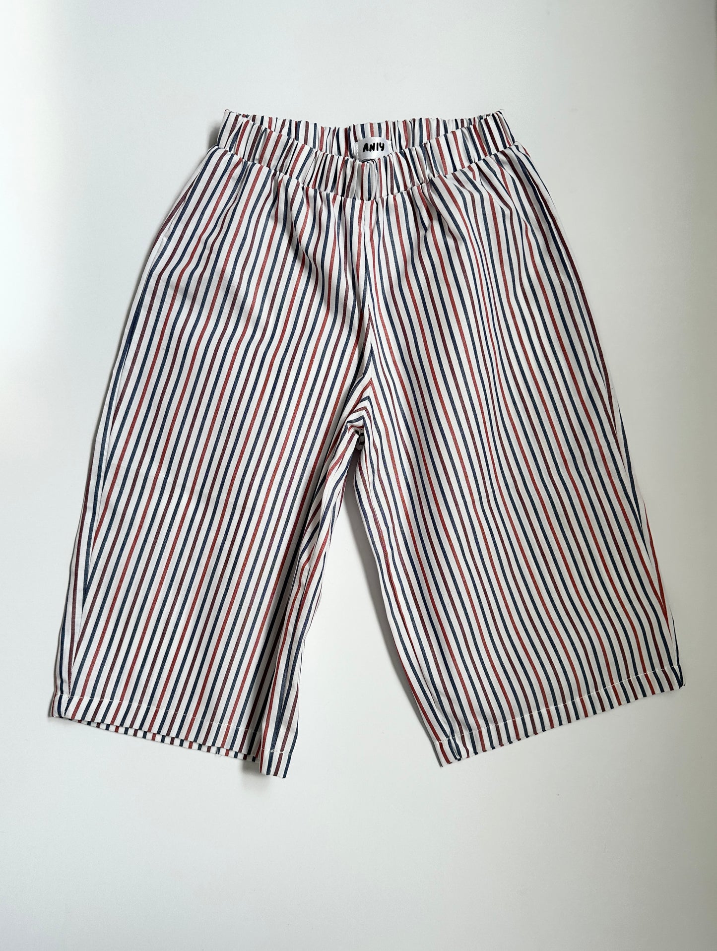 Earth tone stripe trousers
