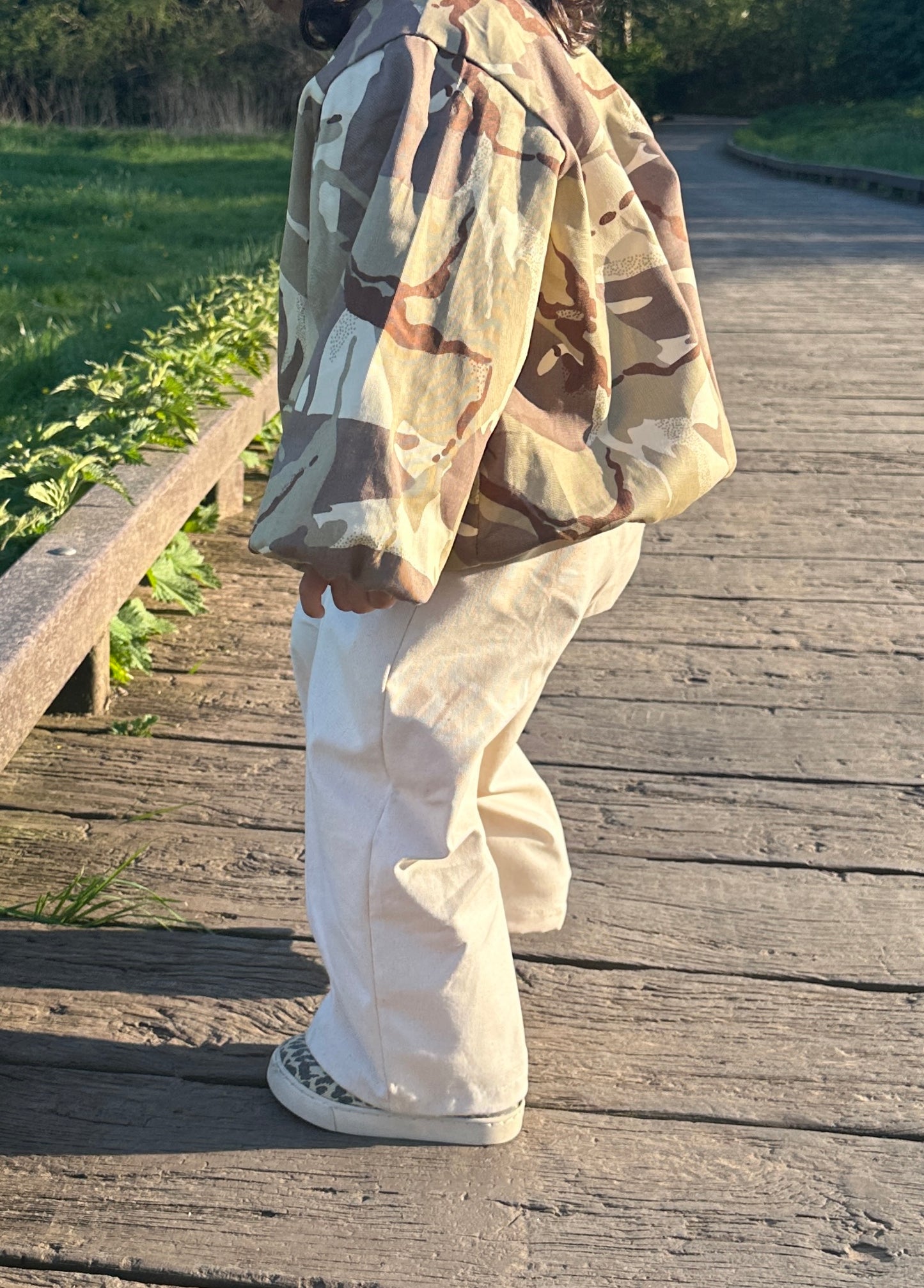Cream trousers