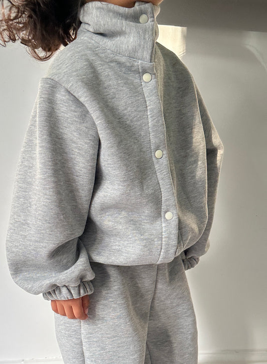 Grey sweat jacket