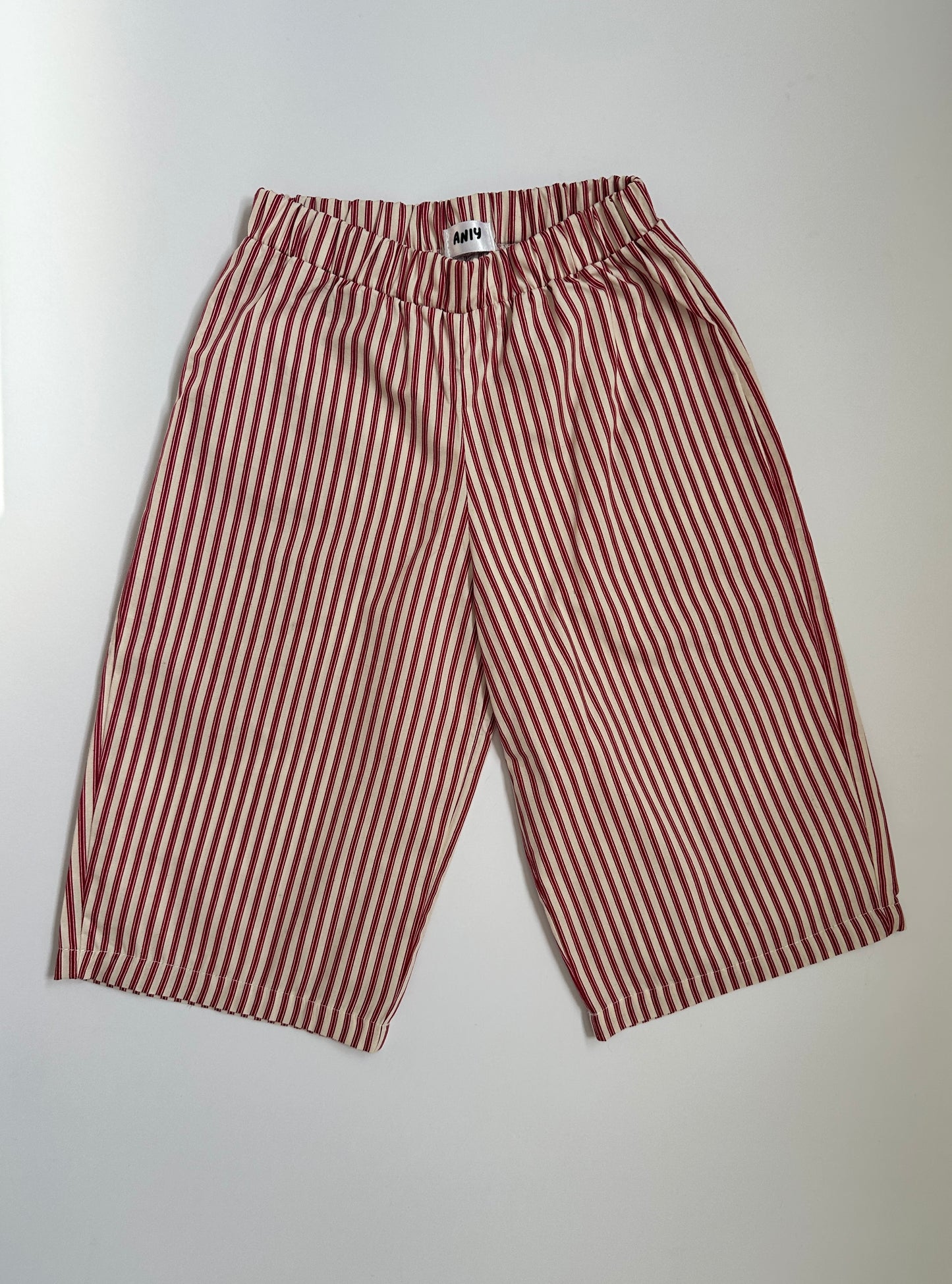 Red stripe trousers