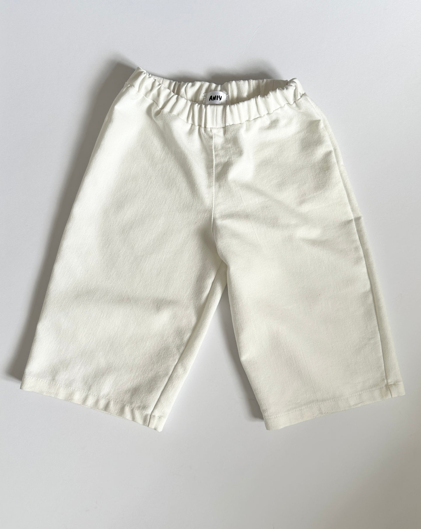 Ivory Pull-Up Jeans