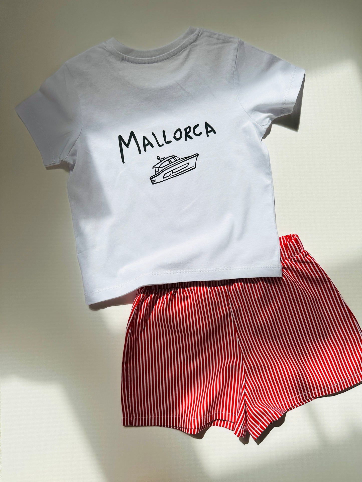 Red stripe shorts