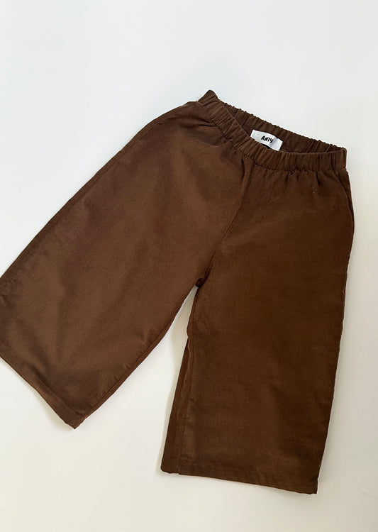 Brown corduroy trousers