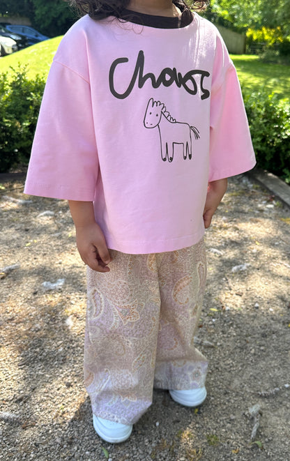Pink chaos tee