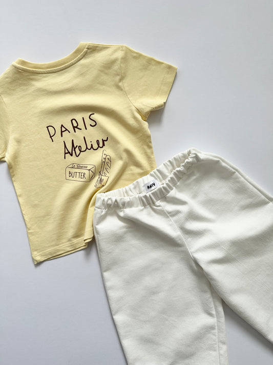 Ivory Pull-Up Jeans
