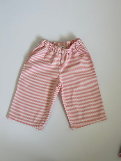 Light pink striped trousers