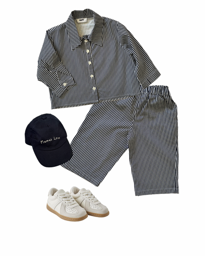 Aniy navy striped shirt