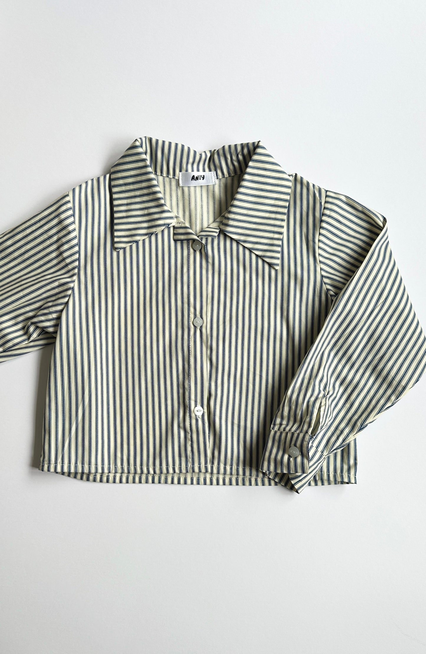 Navy stripe shirt