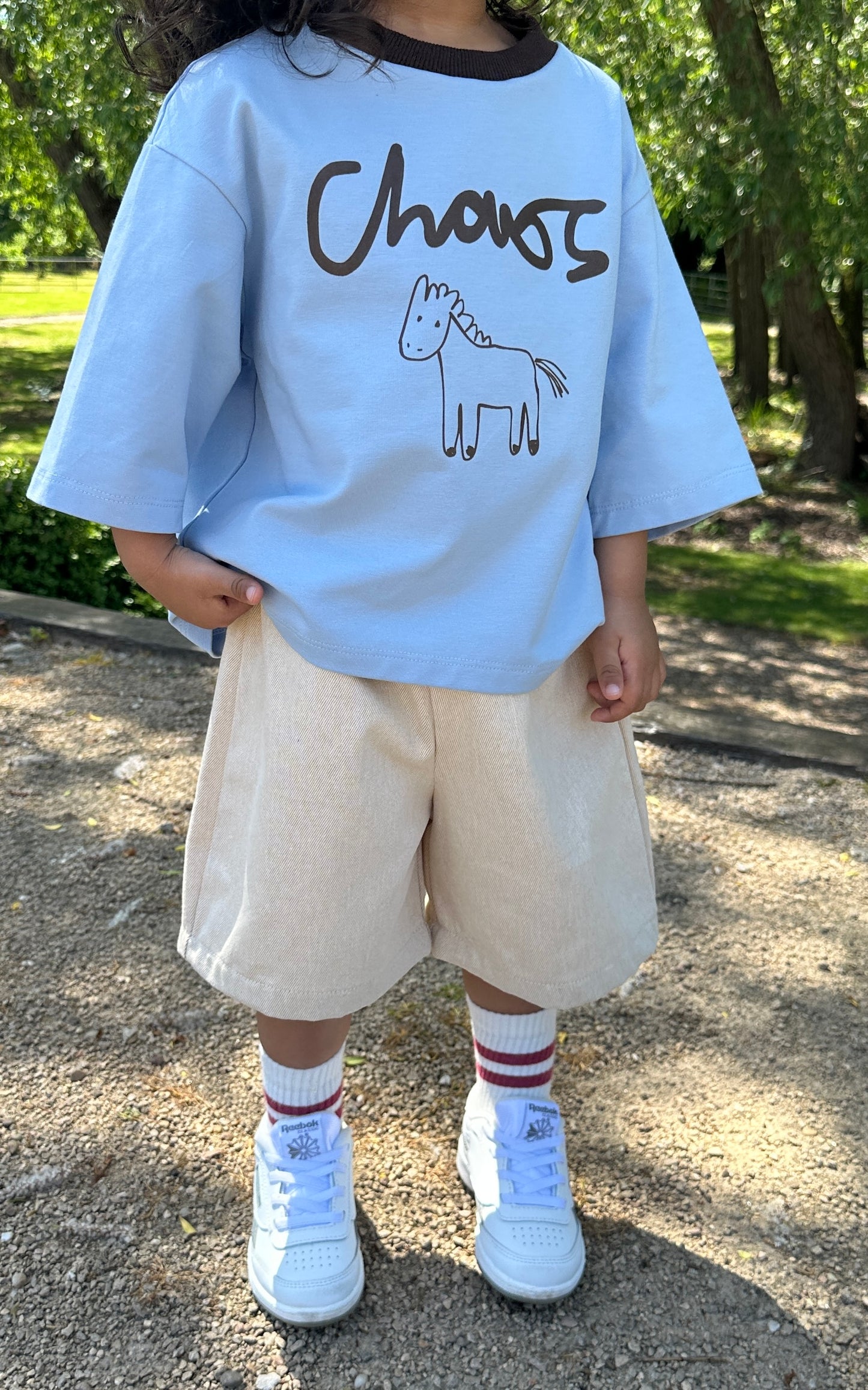 Blue chaos tee