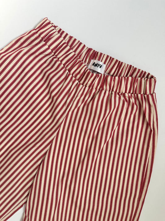 Red stripe trousers