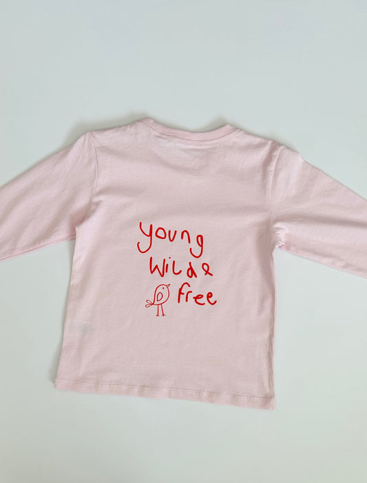 Young wild & free long sleeve tee