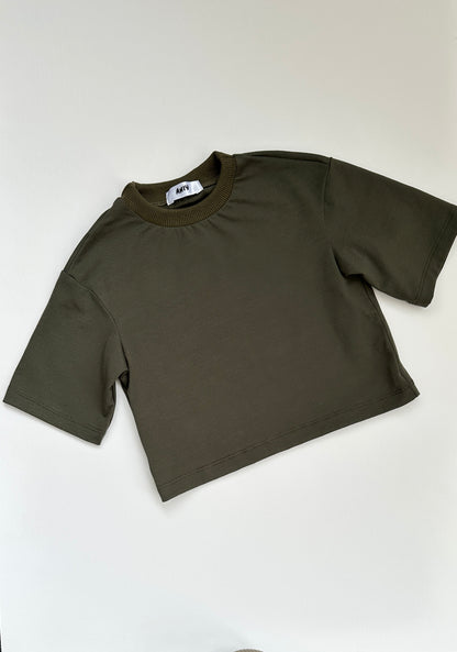 Khaki oversized t shirt