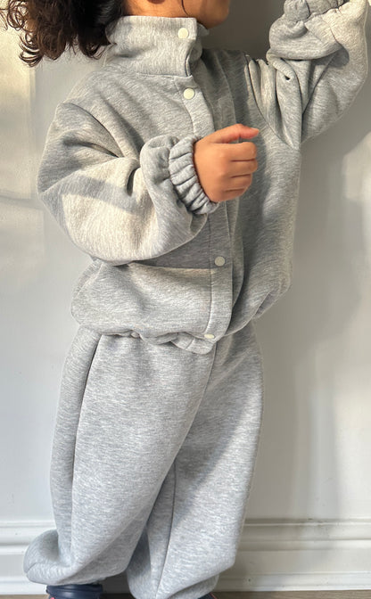 Grey sweat jacket