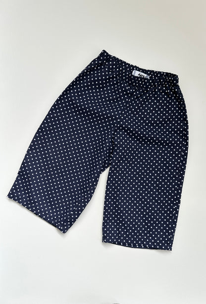 Navy polko dot trousers