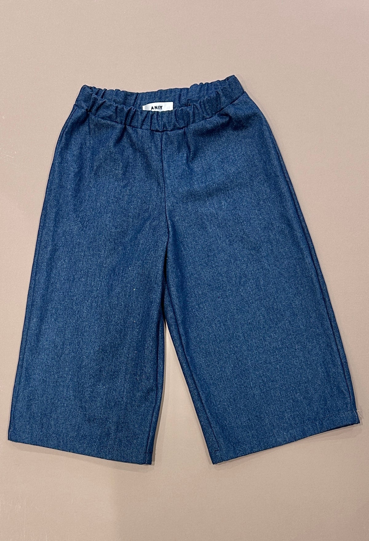 Dark denim contrast trousers