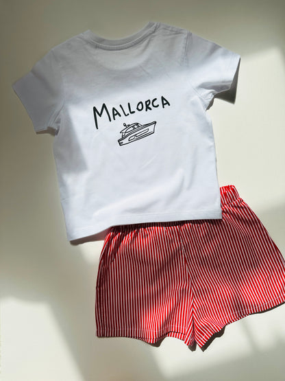 Red stripe shorts