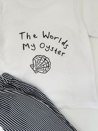 The worlds my oyster tee
