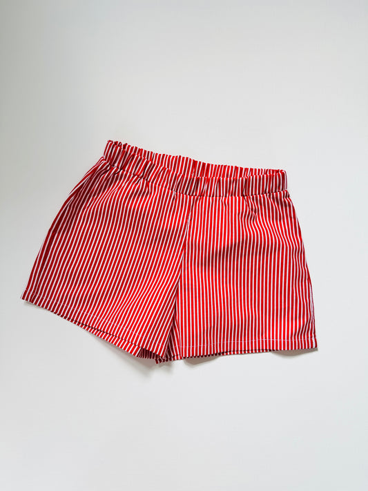 Red stripe shorts