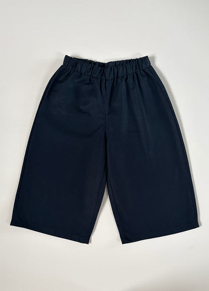 Navy contrast pocket trousers