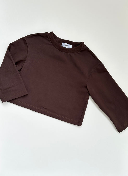 Brown oversized long sleeve