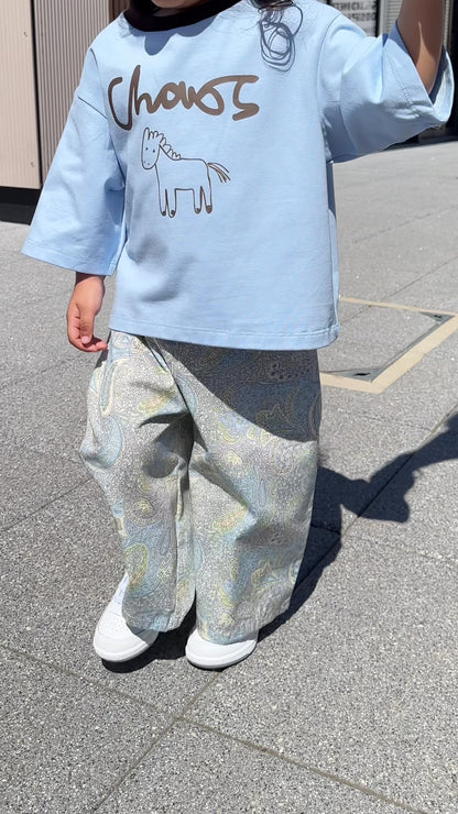 Blue chaos tee